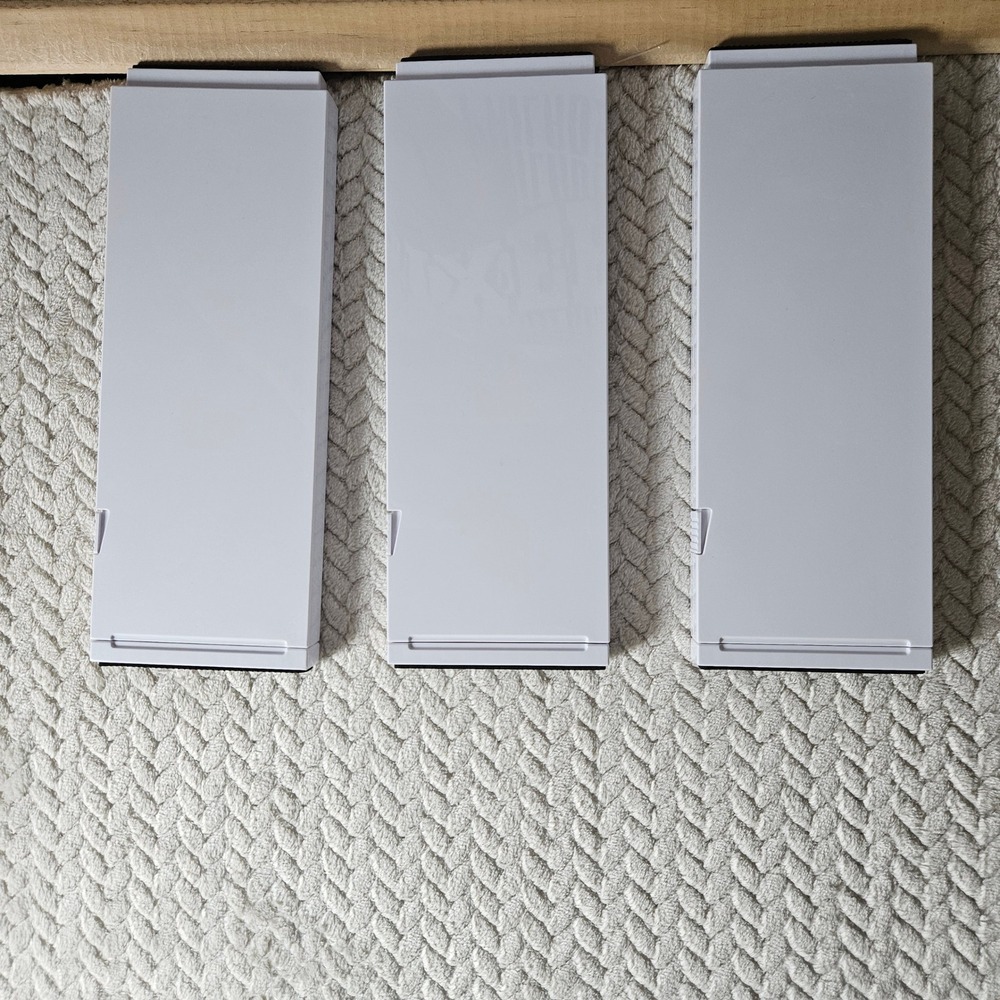 Set of 3 White Adjustable Expandable Drawer Dividers Tension Organizers 11-17in